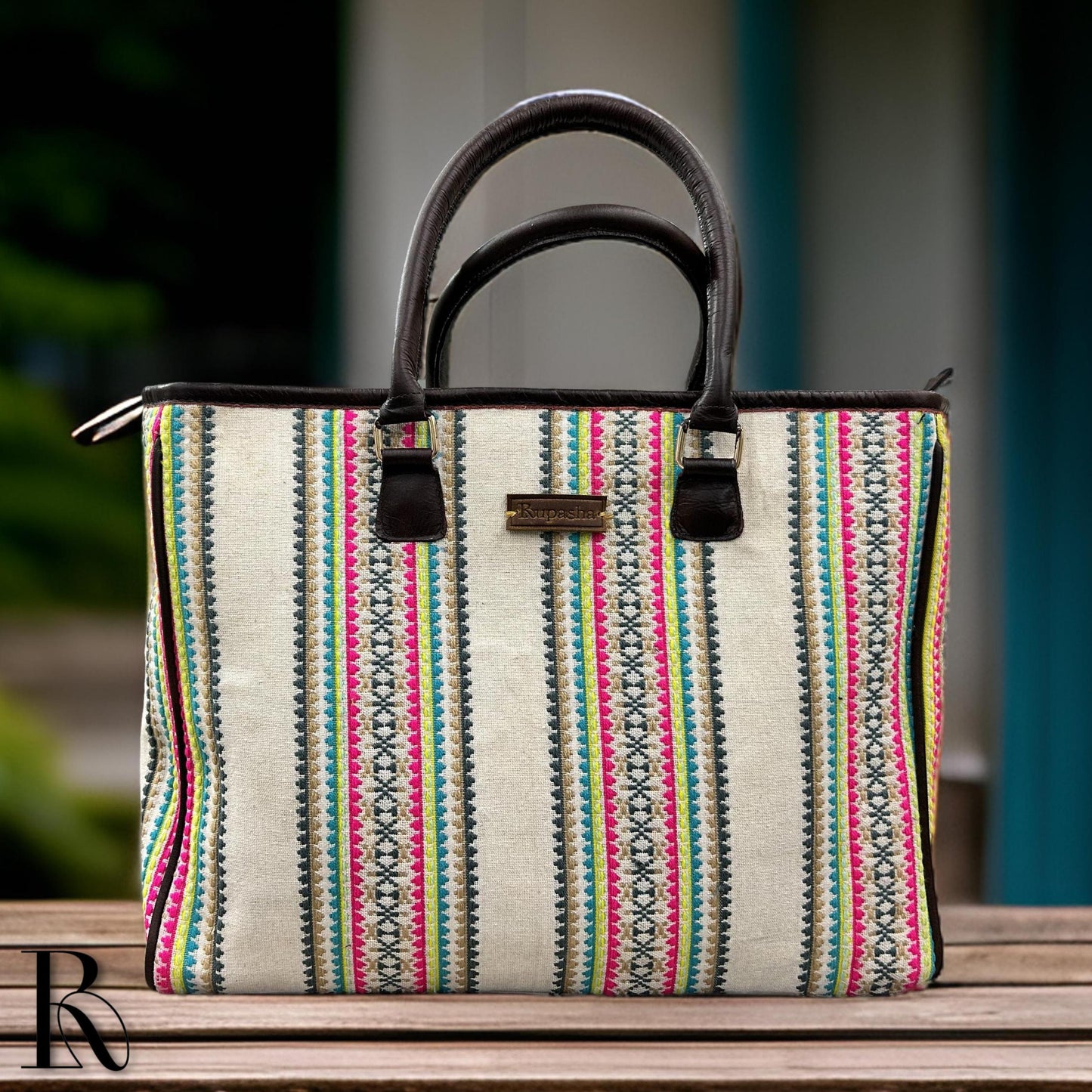 Multicolor Stripe Tote