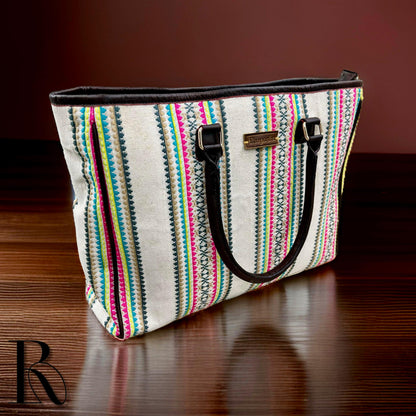 Multicolor Stripe Tote